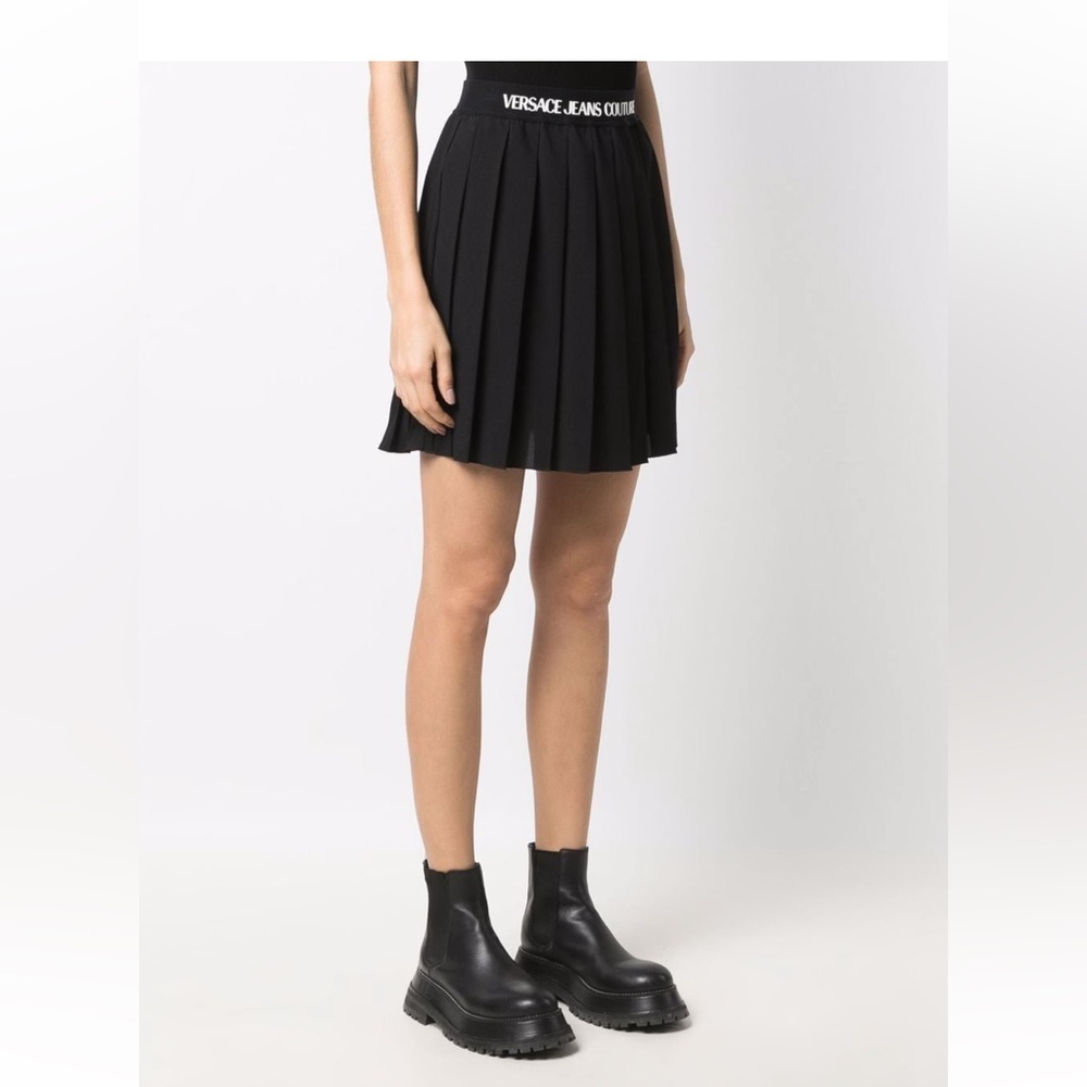 Versace Jeans Couture High Waist Pleated Skirt